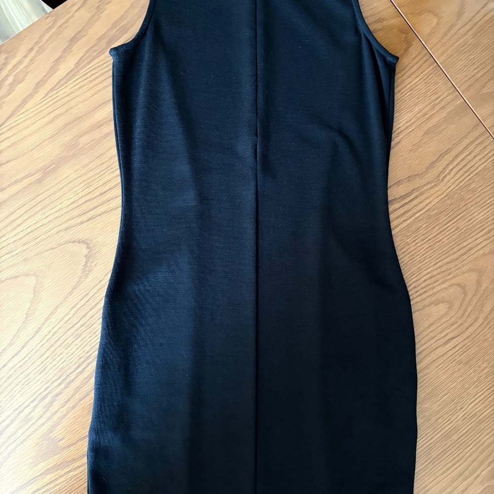 Wool & Co black merino dress